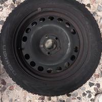 CERCHI IN FERRO NERO USATI - MISURA 205/55 R16