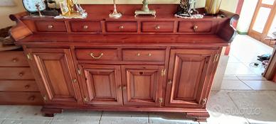 credenza 7 cassetti e 4 ante