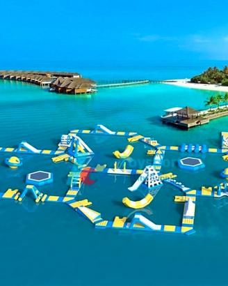 Parco Giochi Acquatico Galleggiante per Spiagge