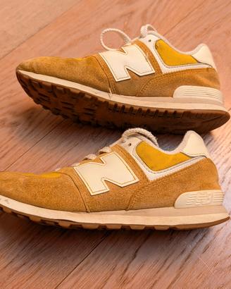 Scarpe New Balance 574 gialle
