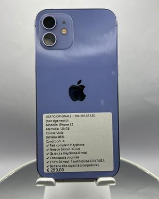 iPhone 12 128GB Originale ritiro negozio Garanzia