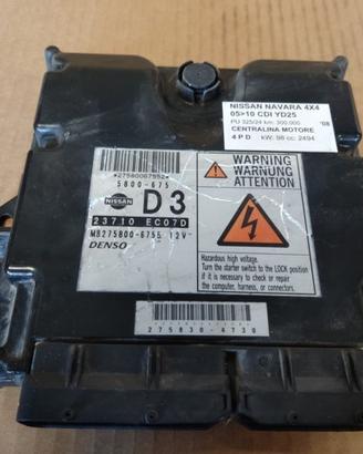 Central motore NISSAN NAVARA 4X4 2494cc CDI 2008