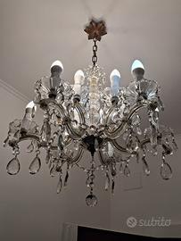 lampadario di murano restaurato