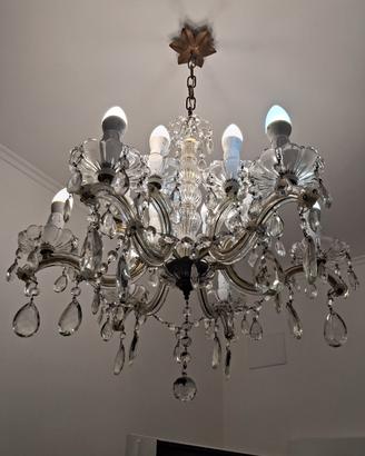 lampadario di murano restaurato