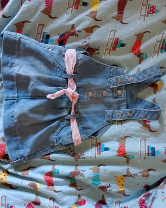 Salopette  jeans bimba