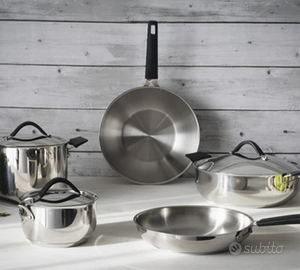 Batteria Pentole Barazzoni linea Acciao 33 Carati