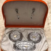 Porta marmellate anni ‘60 cristallo e argento