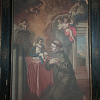 Quadro antico Sant'Antonio inginocchiato