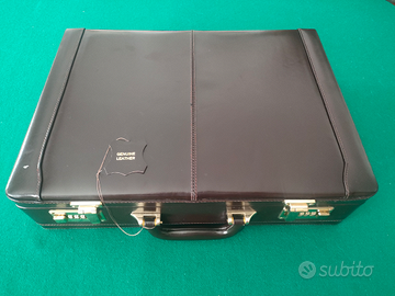 Valigetta 24 ore vera pelle nuova