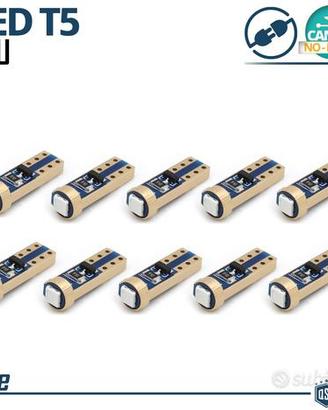 10 Lampadine LED T5 Blu per Cruscotto Luci Quadro