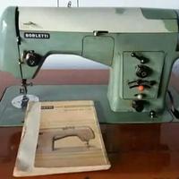 borletti cucitrice antica con mobile a cinghia
