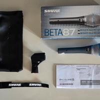 Microfono Shure Beta 87A - mai usato