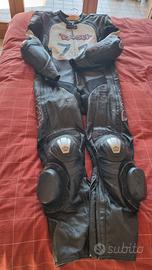 Tuta moto tg 48 con protezioni + varie