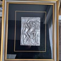 Quadro bassorilievo in argento "Gianni Testa"