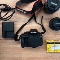 Canon 100D + obiettivi 50mm e 18-55mm + Borsa
