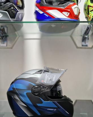 CASCO INTEGRALE STORMER BLU E NERO OPACO