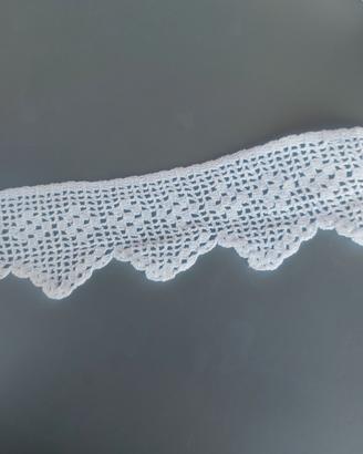 pizzo merletto fatto a mano rotolo 7,5 / 8 mt