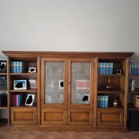 Libreria in legno massello L.352  H.155 P.37