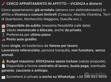 Appartamento - Vicenza e dintorni - Max 650