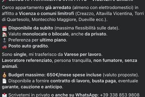 Appartamento - Vicenza e dintorni - Max 650