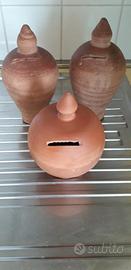 Salvadanai in terra cotta