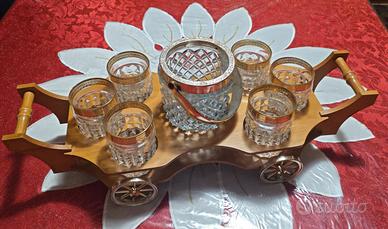 Set da liquori o whisky vintage.