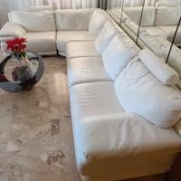 Divano angolare vera pelle Chateau D'Ax Chioggia 