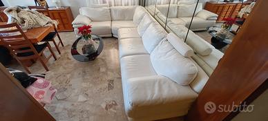 Divano angolare vera pelle Chateau D'Ax Chioggia 