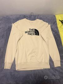 Felpa THE NORTH FACE, beige mai indossata