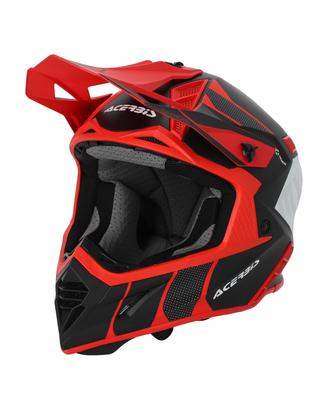 Casco Acerbis X-Track nero rosso TG-XS