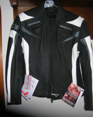 Giacca moto in pelle per donna