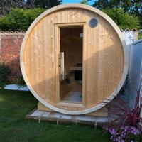 Sauna finlandese a botte per giardino