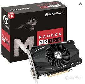 Scheda Video Radeon RX 550 per gaming