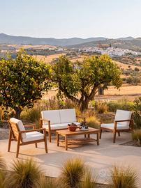 Set arredo giardino in legno