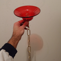 Coppa con catena lampadario veneziano