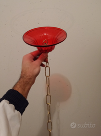 Coppa con catena lampadario veneziano