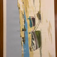 Aldo Riso litografia originale 50x70 firmata PA