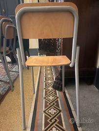 Sedie scuola vintage