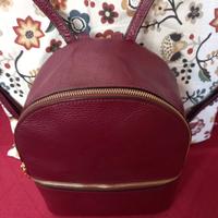 Zainetto in pelle color bordeaux