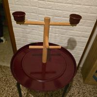 trespolo mobile per  pappagalli grande