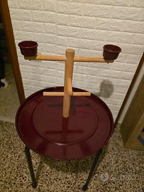 trespolo mobile per  pappagalli grande