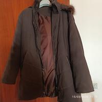 capotto con cappuccio in peluche