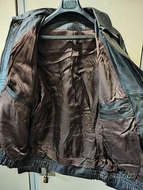 Giaccone in pelle modello aviatore