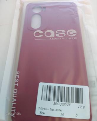 custodia Motorola edge30 rossa