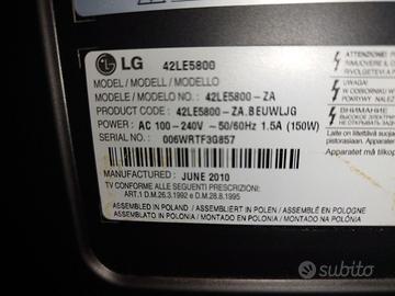 Ricambio usato per LG Smart TV 42LE5800.