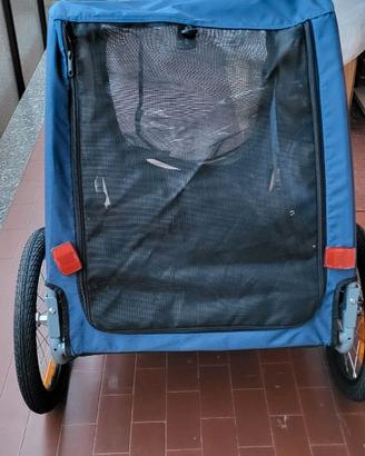 NUOVO Rimorchio bici per trasporto cani / pet