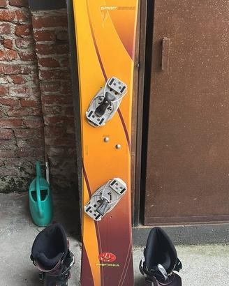 Snowboard  con scarponi inclusi