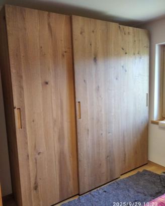 armadio con 3 ante scorrevoli rovere rustico