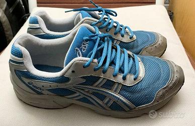 ASICS azzurre, scarpe da ginnastica, misura 42,5