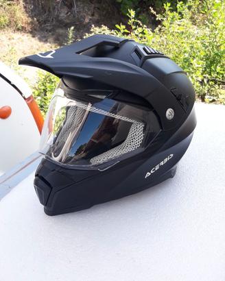 Casco motocross acerbi con visiera